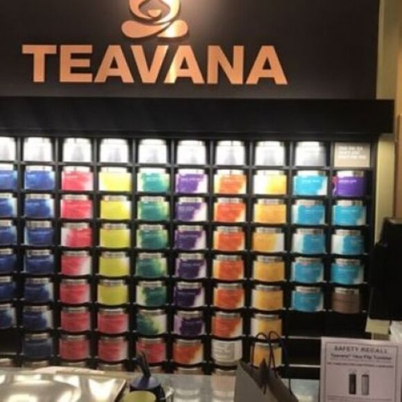 RARE Teavana Tea Wall Store Display Tins Collectible Discontinued - Picture 2 of 13